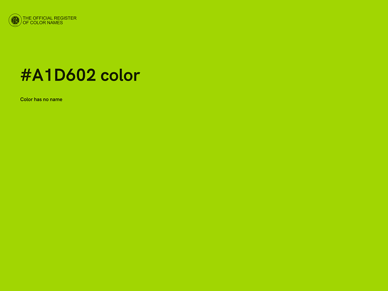 #A1D602 color image