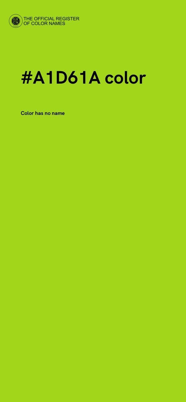 #A1D61A color image