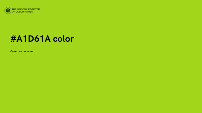 #A1D61A color image