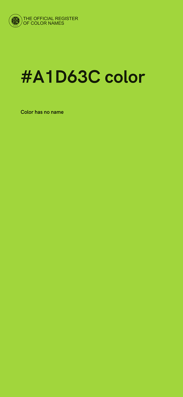 #A1D63C color image