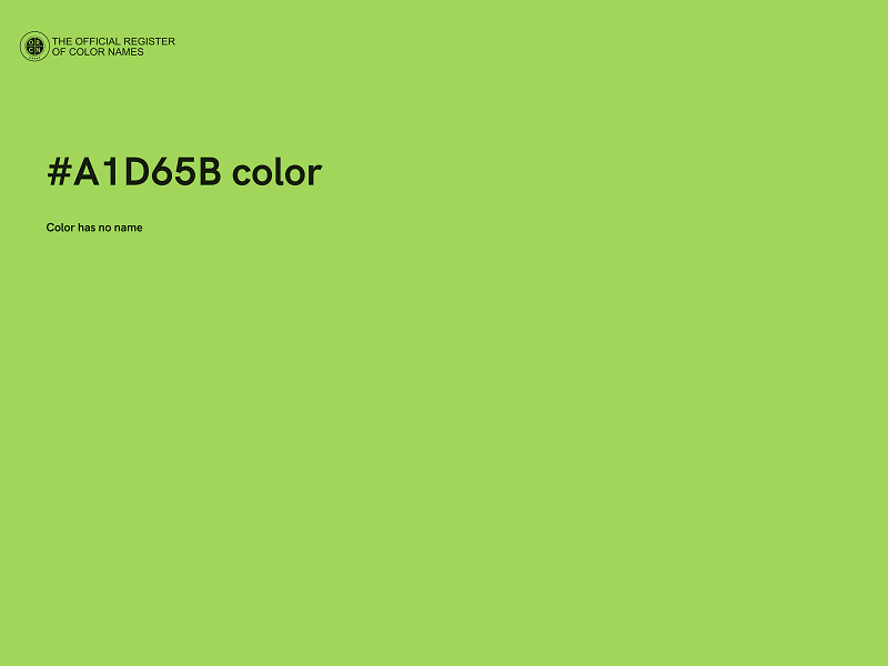 #A1D65B color image