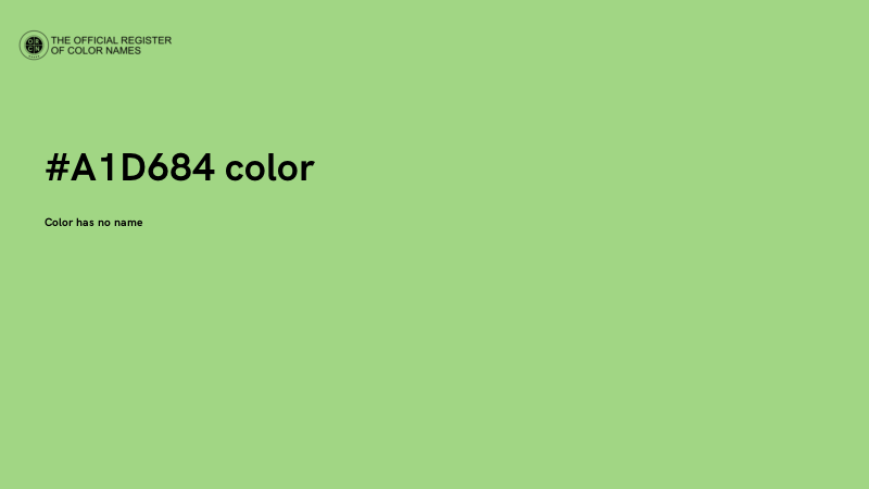 #A1D684 color image