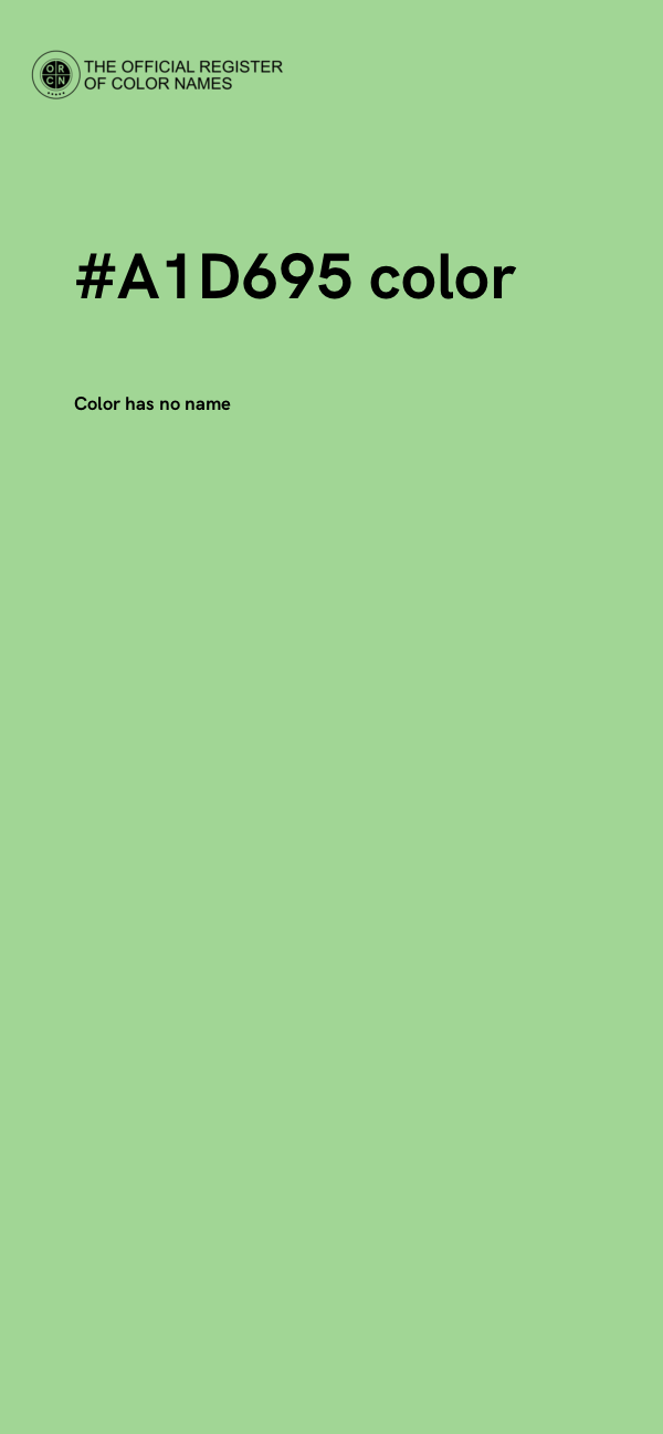 #A1D695 color image