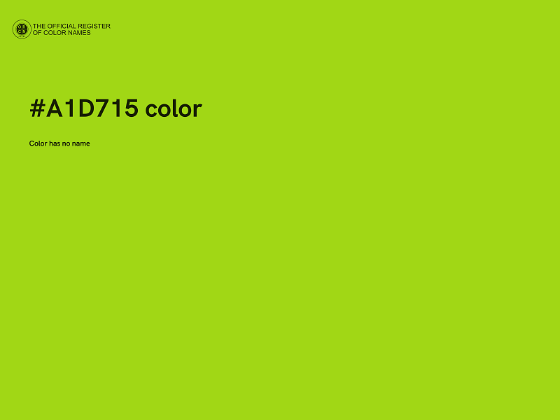 #A1D715 color image