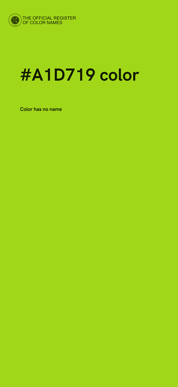 #A1D719 color image