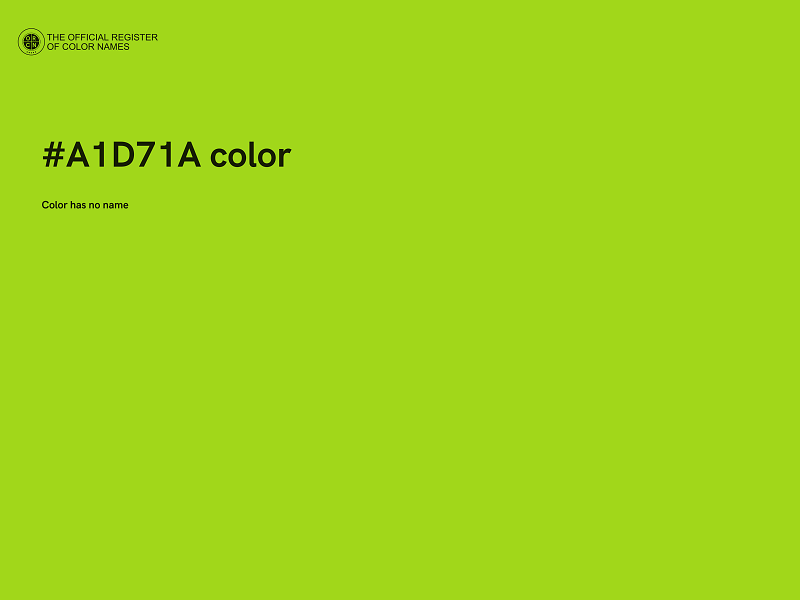 #A1D71A color image