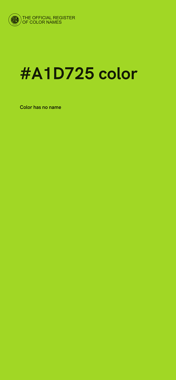 #A1D725 color image