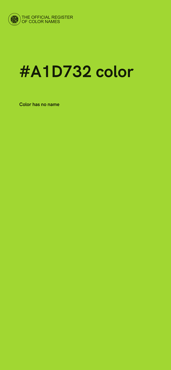 #A1D732 color image