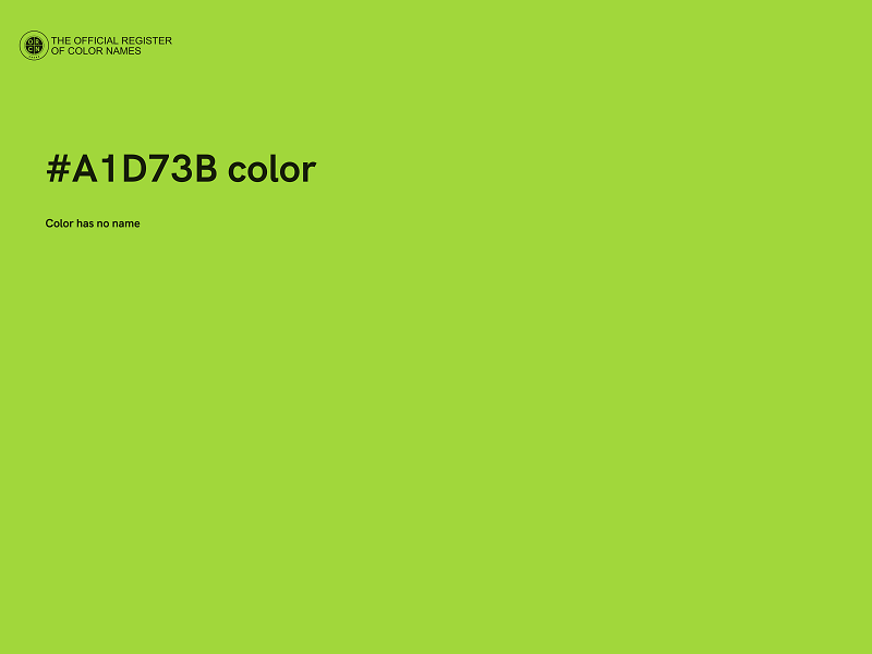 #A1D73B color image