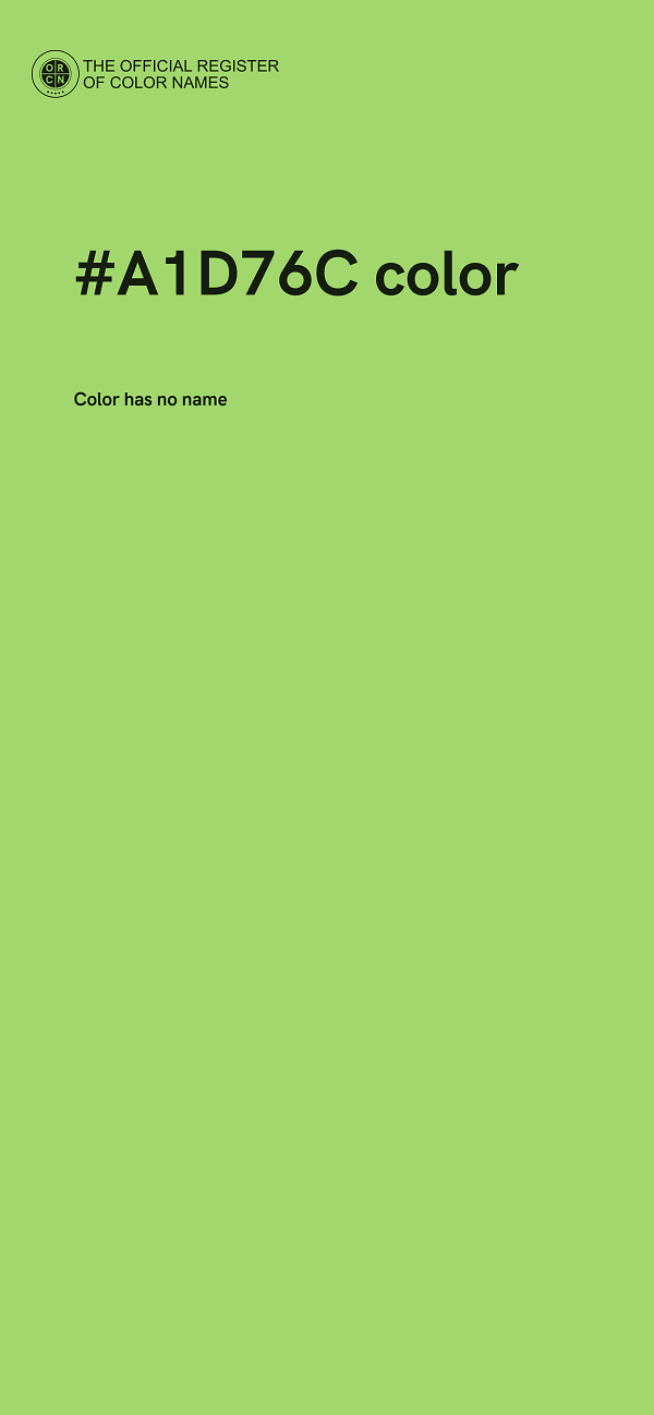 #A1D76C color image