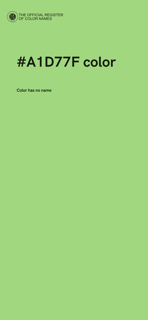 #A1D77F color image