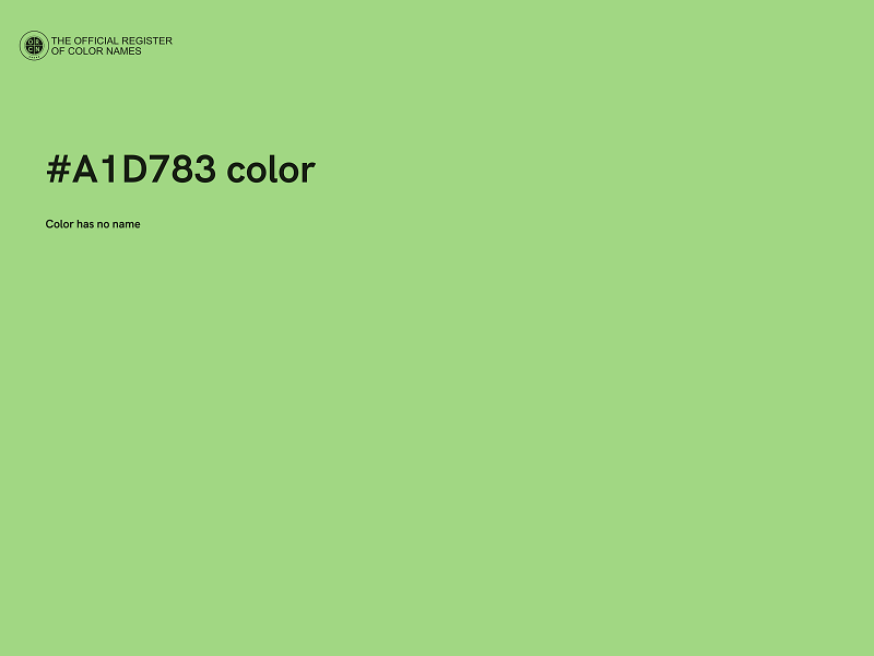 #A1D783 color image