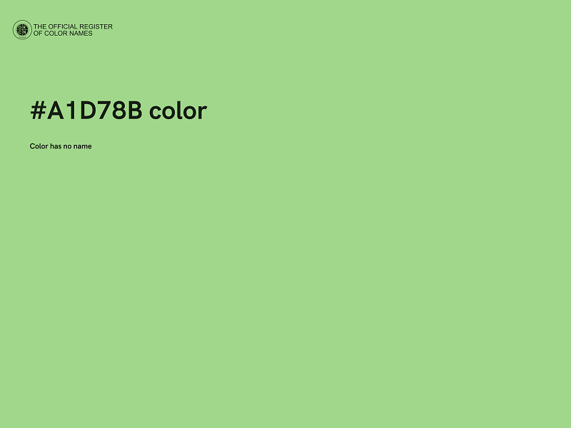 #A1D78B color image