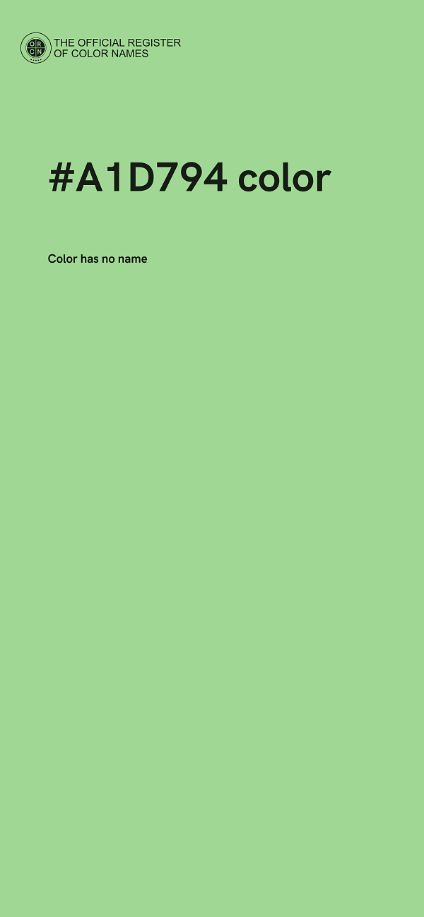 #A1D794 color image