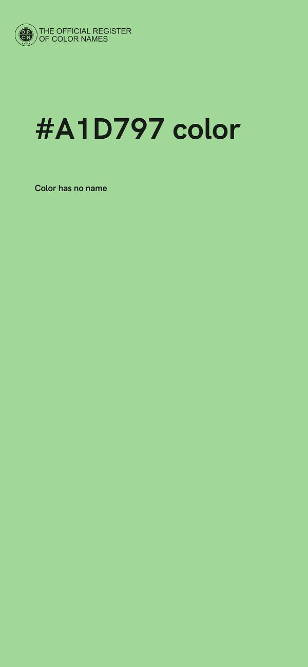 #A1D797 color image