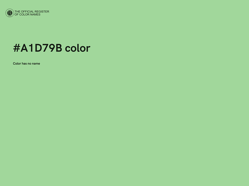#A1D79B color image