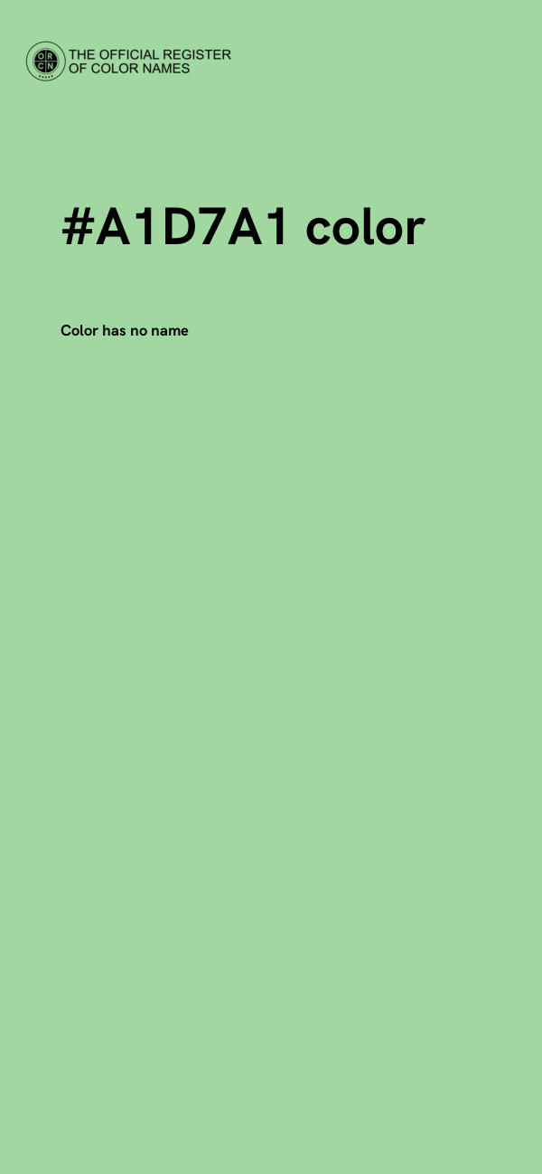 #A1D7A1 color image