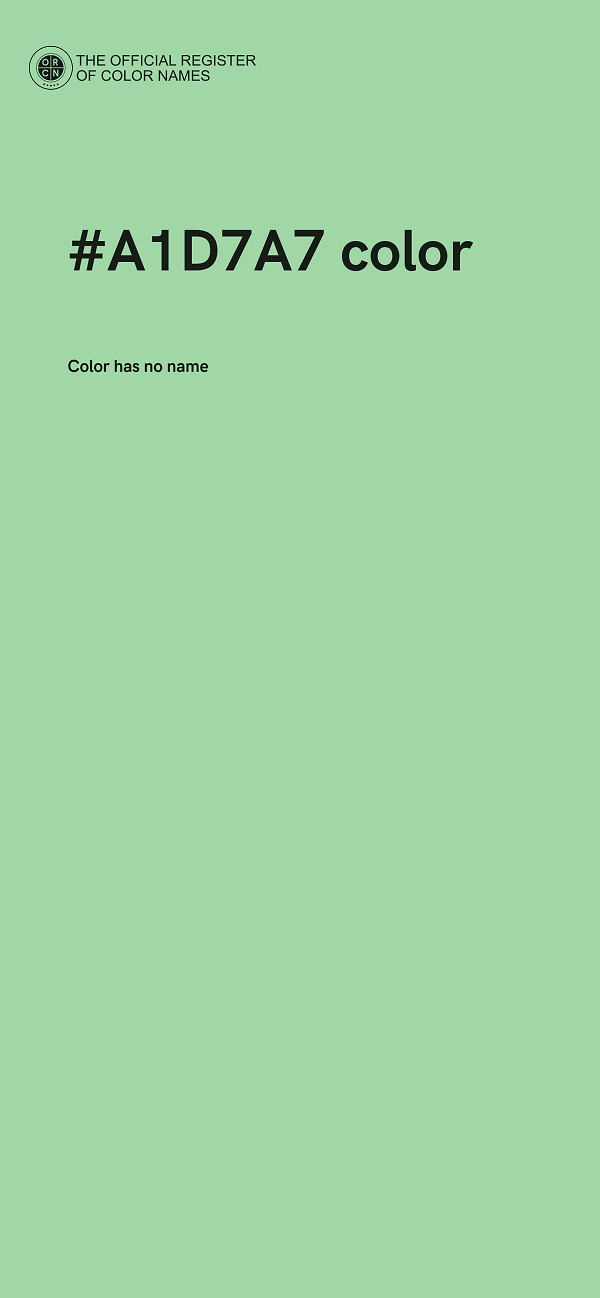 #A1D7A7 color image