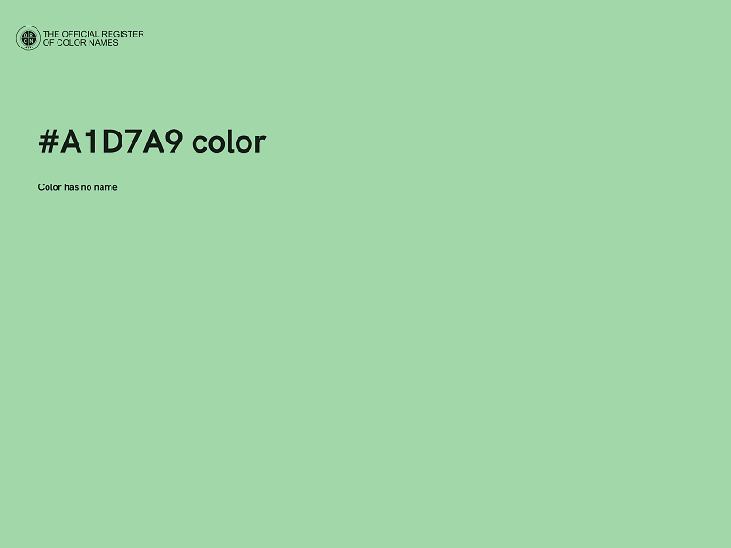 #A1D7A9 color image