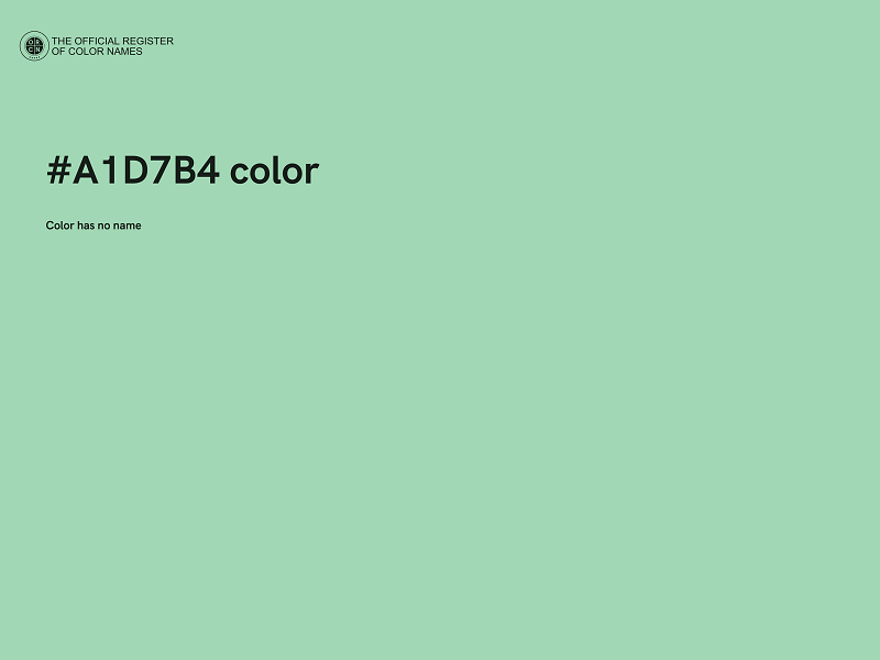 #A1D7B4 color image