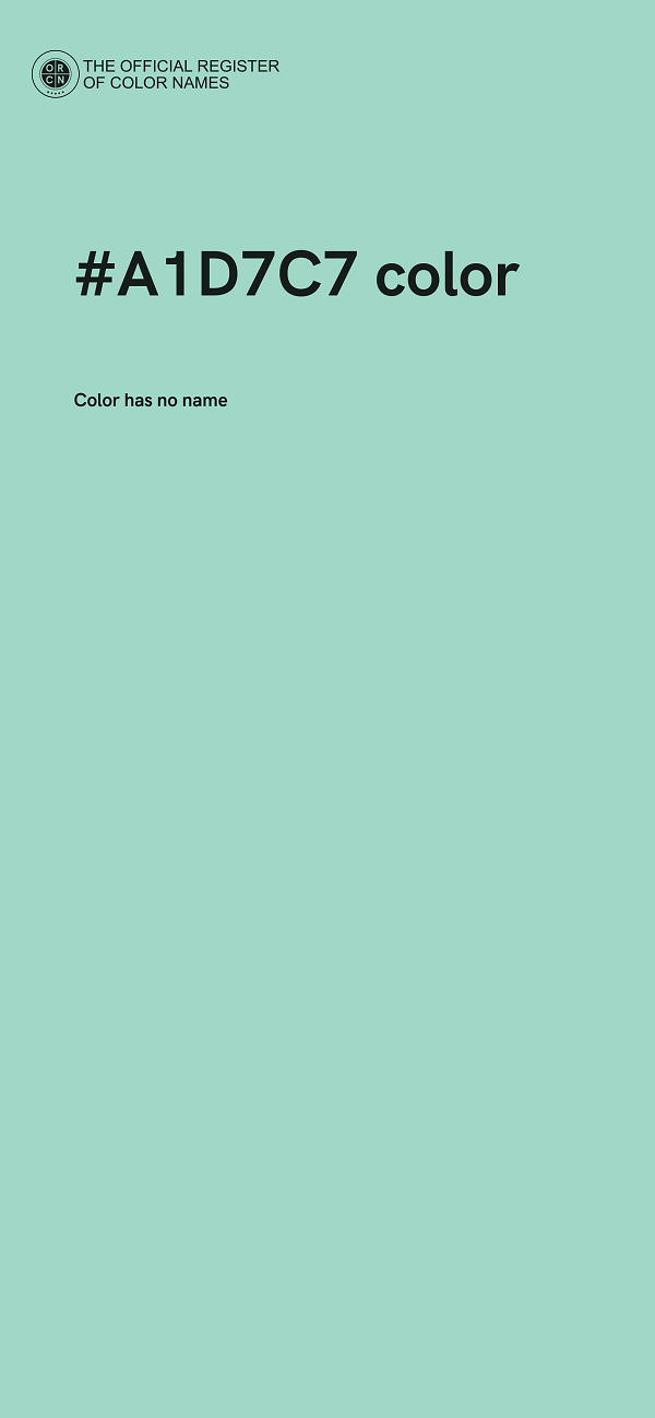 #A1D7C7 color image