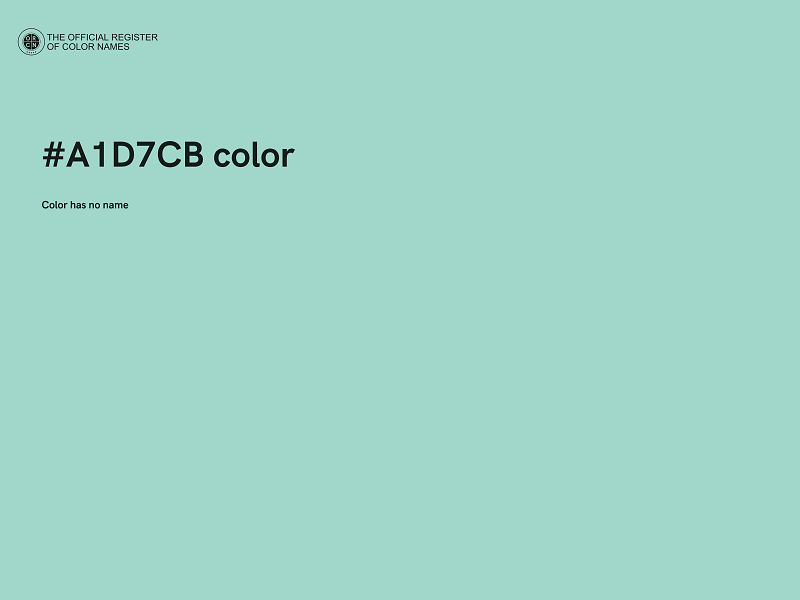 #A1D7CB color image