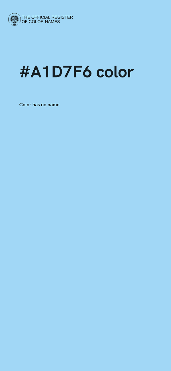 #A1D7F6 color image