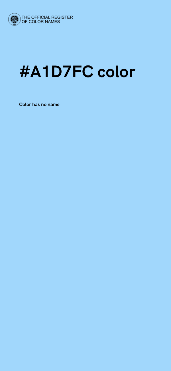 #A1D7FC color image