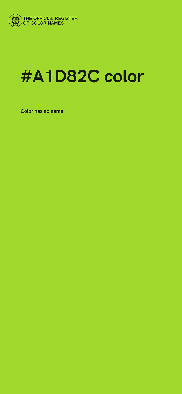 #A1D82C color image