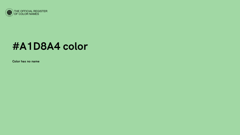 #A1D8A4 color image