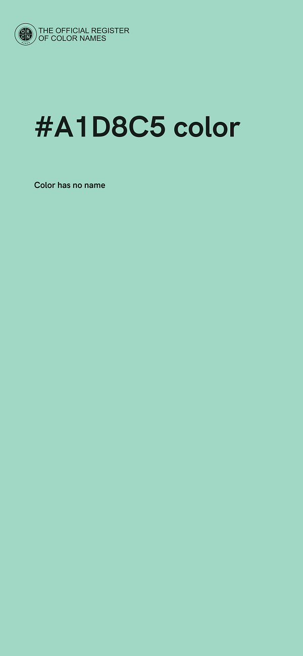 #A1D8C5 color image