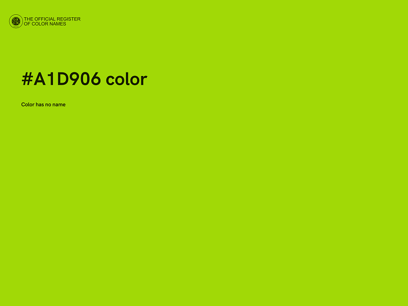 #A1D906 color image