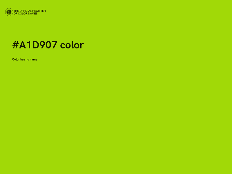 #A1D907 color image