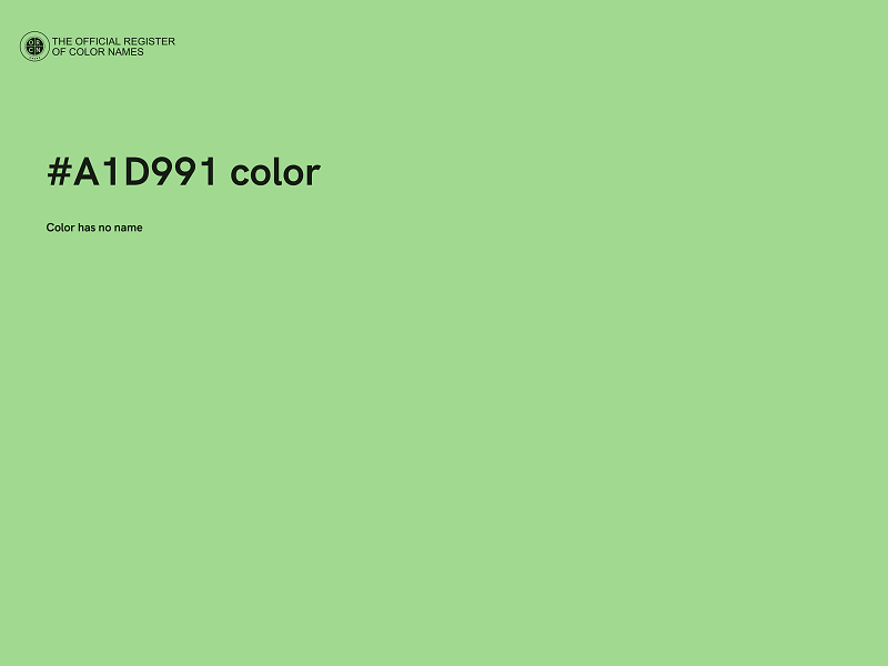 #A1D991 color image