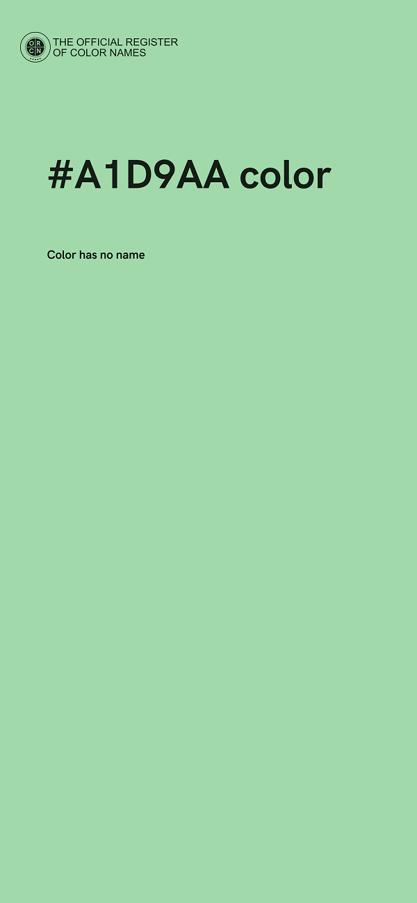 #A1D9AA color image