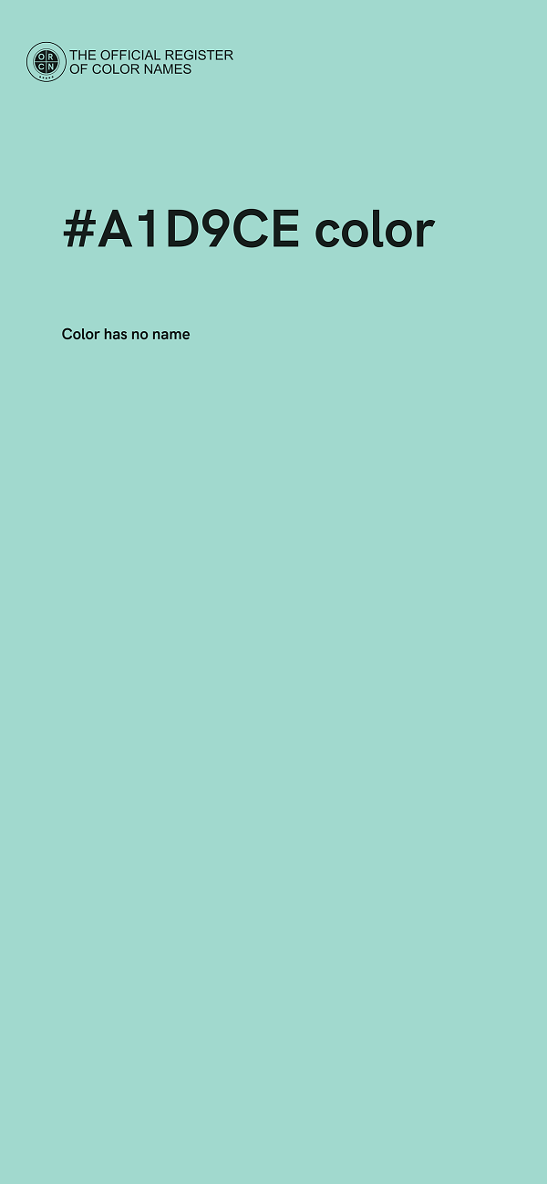 #A1D9CE color image