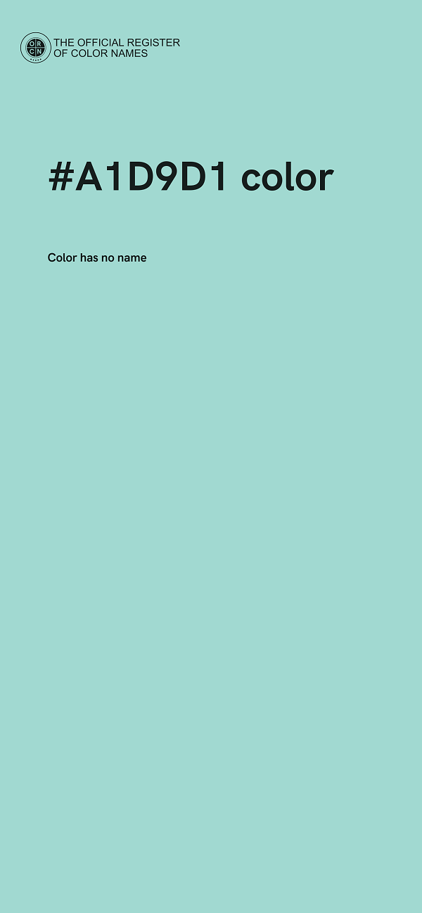 #A1D9D1 color image