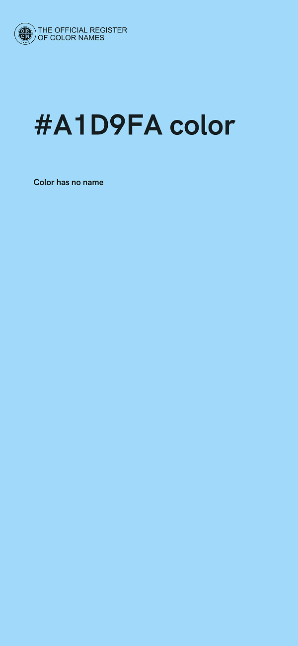 #A1D9FA color image