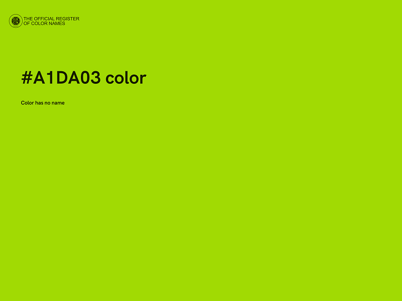 #A1DA03 color image