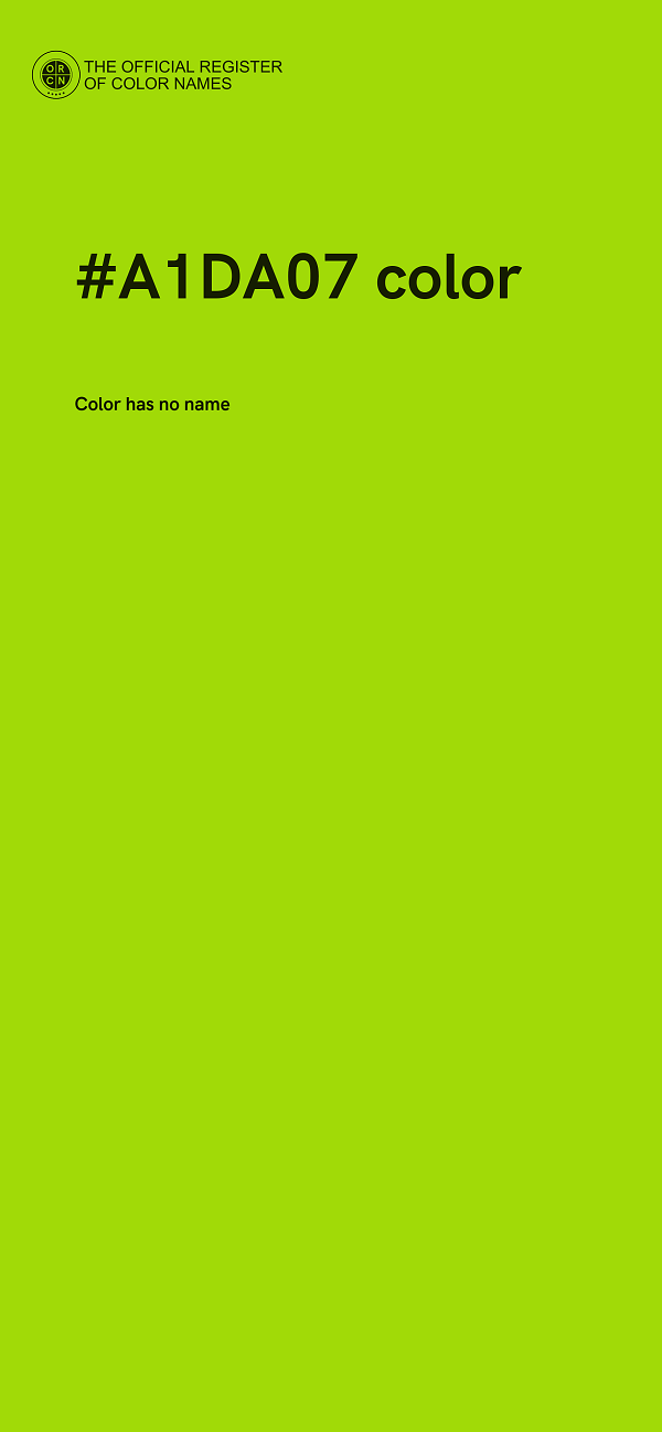 #A1DA07 color image
