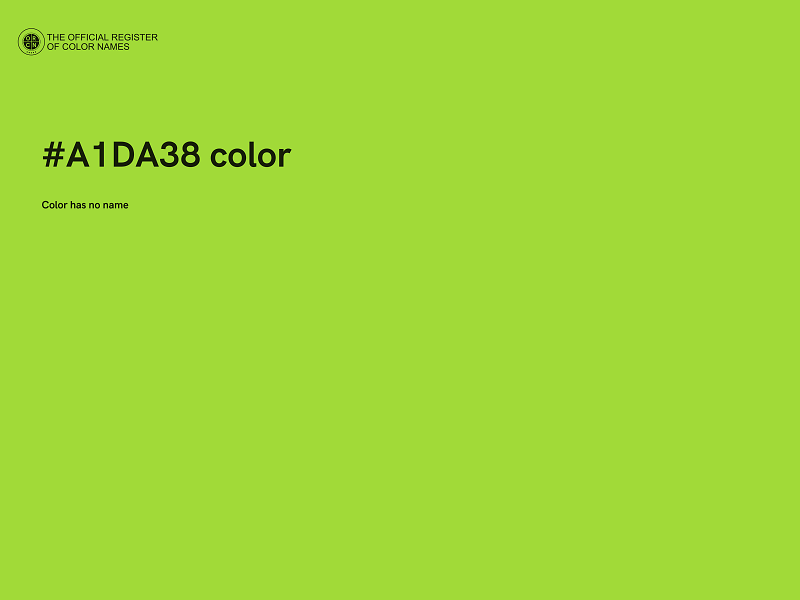 #A1DA38 color image