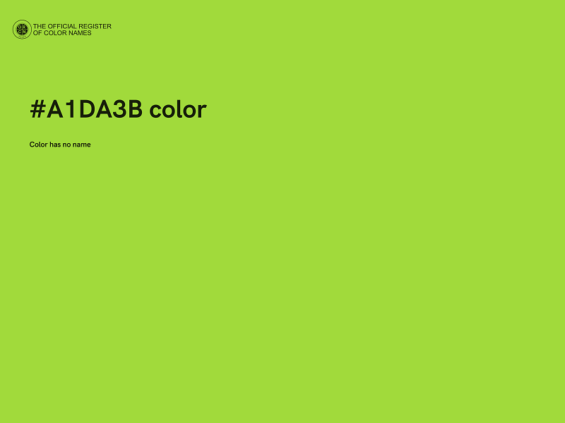 #A1DA3B color image