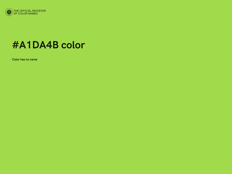 #A1DA4B color image