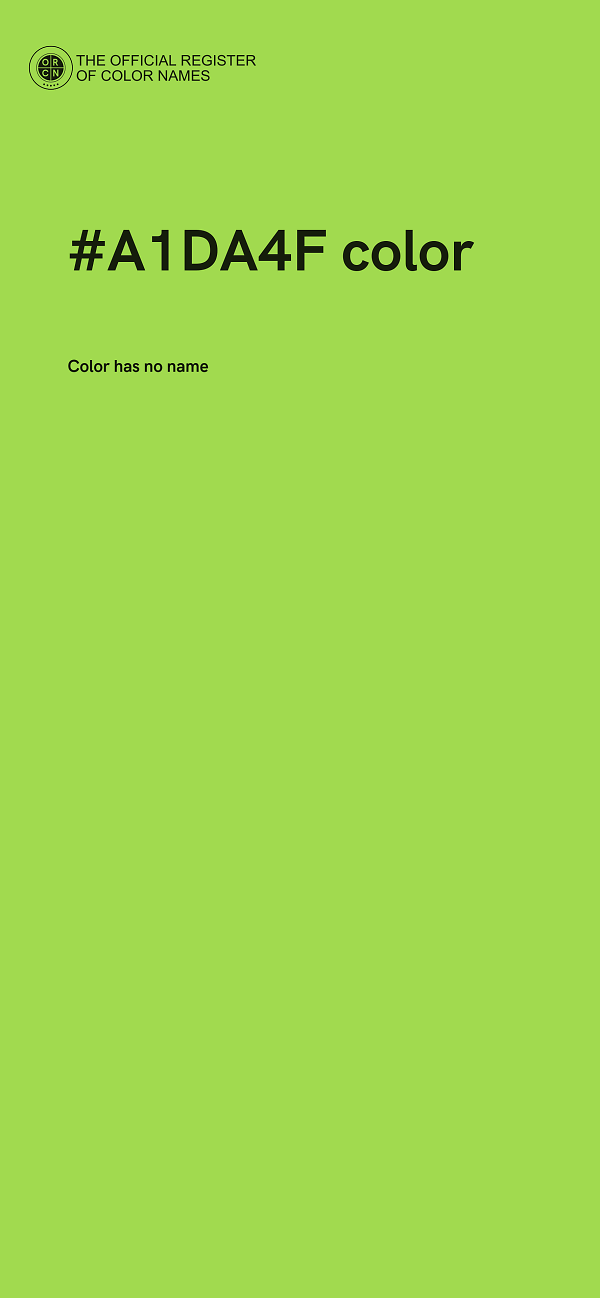 #A1DA4F color image
