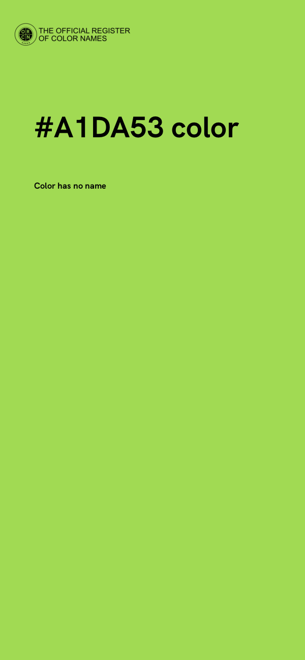 #A1DA53 color image