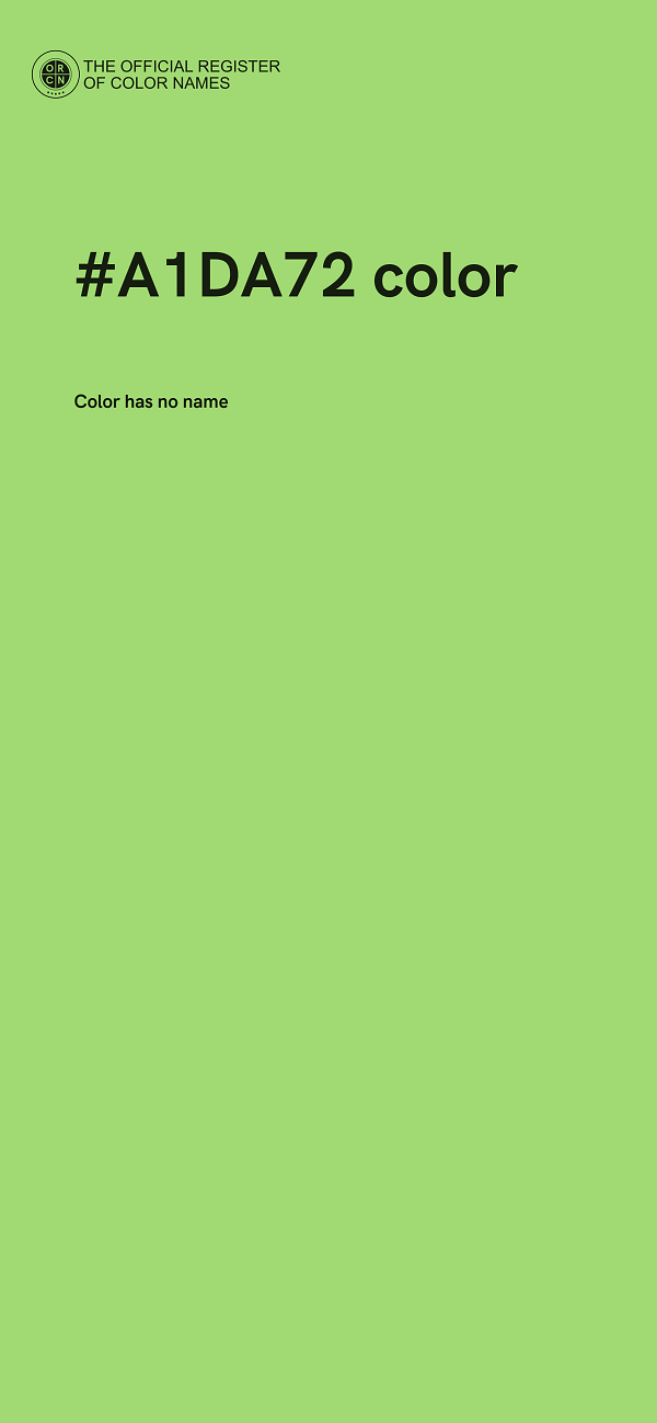 #A1DA72 color image