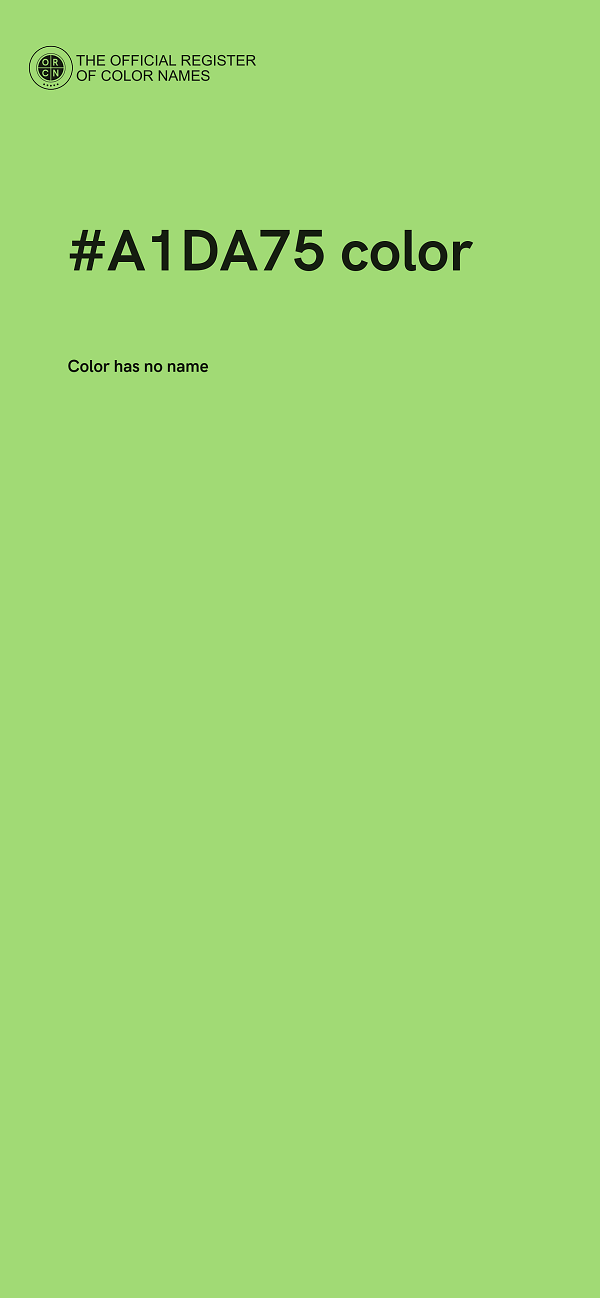 #A1DA75 color image