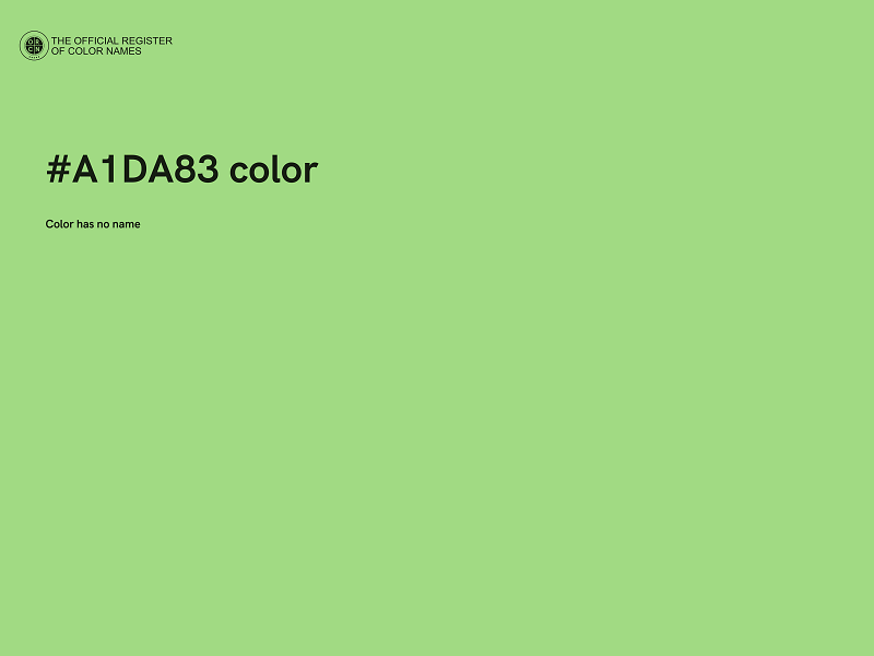 #A1DA83 color image