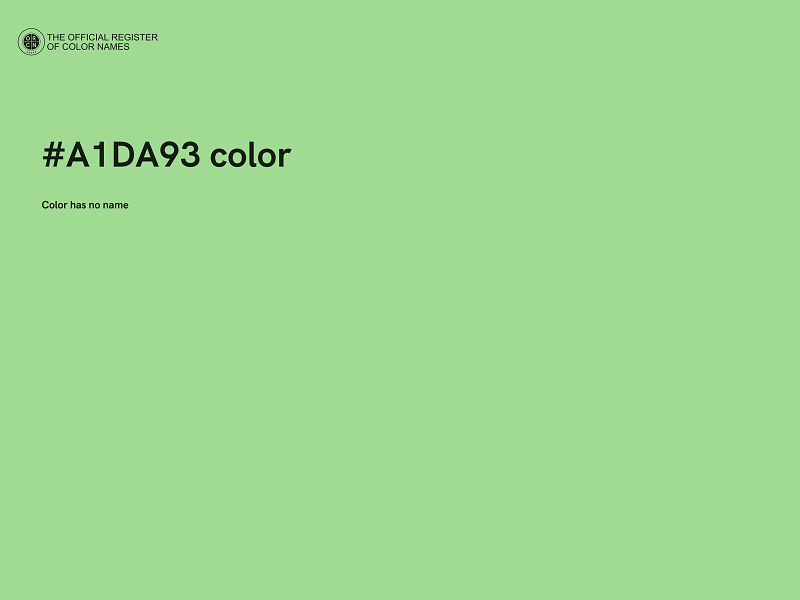 #A1DA93 color image