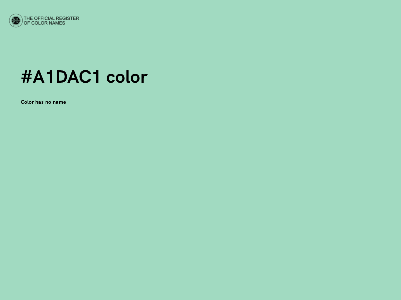 #A1DAC1 color image
